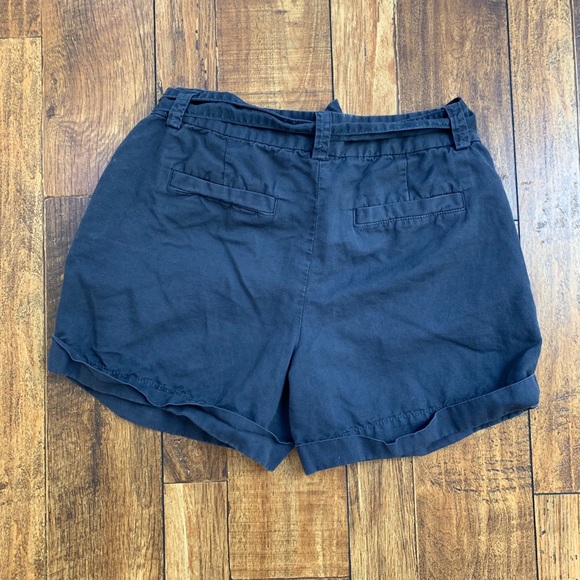SOLD EBAY J. Crew navy cotton linen shorts 4 - Picture 3 of 5